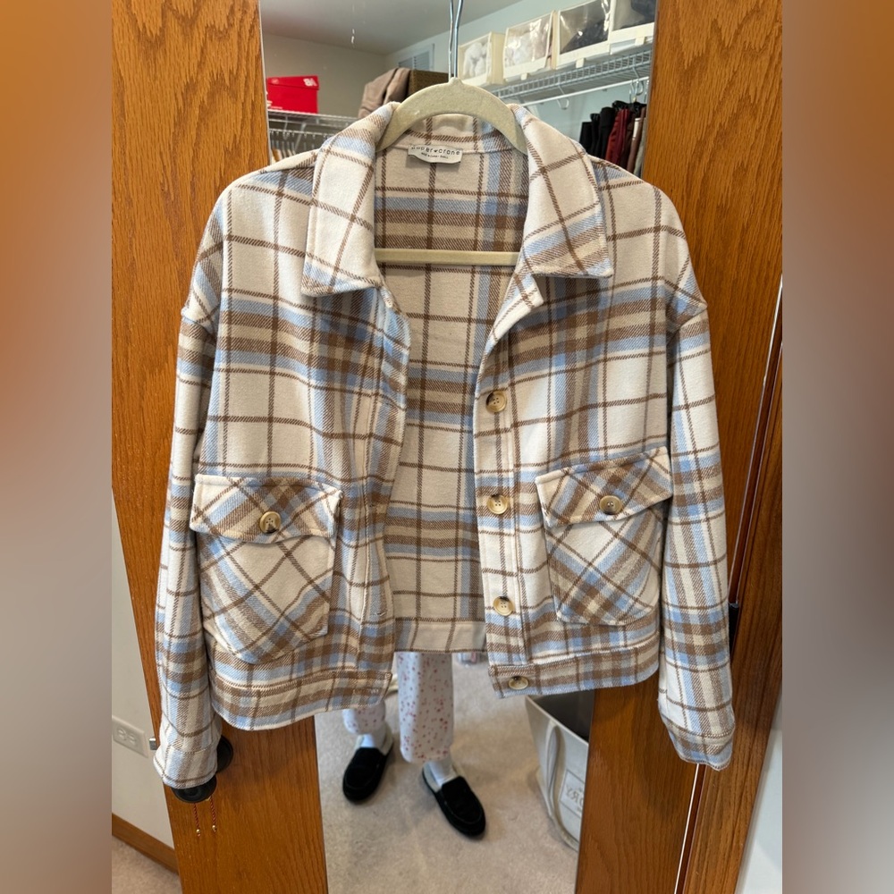 Plaid flannel jacket S